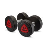 ZIVA Гантель 34 кг серии ZVO резиновое покрытие красная вставка