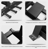 BRONZE GYM AL-321 Скамья для жима пауэрлифтерская с механизмом подъёма штанги