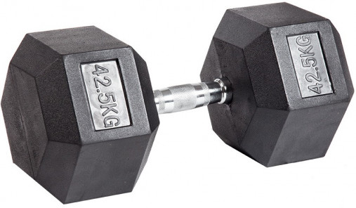 Гантель 42,5 кг гексагональная VictoryFit VF-H425 обрезиненная Гантель 42,5 кг гексагональная VictoryFit VF-H425 обрезиненная