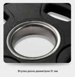 Диск олимпийский черный 20 кг BRONZE GYM полиуретан