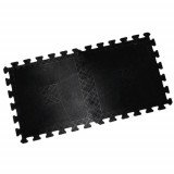 Коврик резиновый (набор 6шт) черный, 40 x 40 см, толщина 12 мм. MB Barbell