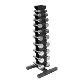 Набор хромированных гантелей BRONZE GYM 1-10 кг (10 пар) со стойкой