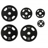 Набор олимпийских дисков 51 мм BRONZE GYM 1,25-20 кг (107,5 кг) с хватами