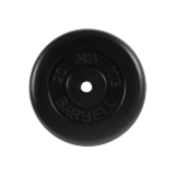 Блин "Стандарт" обрезиненный черный MB 20 кг ф26 мм