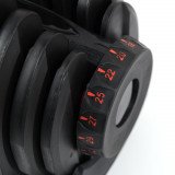 Пара регулируемых гантелей Liveup LS2315 по 40 кг на подставке