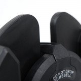 Пара регулируемых гантелей Liveup LS2315 по 40 кг на подставке