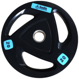 Диск обрезиненный c 3-м хватом Smith Strength 20 кг 