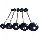 Aerofit AFB10-30 (AFB145-S/10-30KG) Набор прямых обрезиненных штанг, 10-30 кг