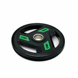 Диск обрезиненный c хватом UNIX Fit PRO 10 кг, 51 мм, олимпийский, зеленый