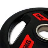 Диск обрезиненный c хватом UNIX Fit PRO 5 кг, 51 мм, олимпийский, красный