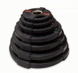 Диск олимпийский обрезиненный черный с двумя хватами 1.25 кг Original Fit.Tools ф50 мм 