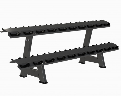 Стойка для гантелей двухъярусная (на 10 пар гантелей) OFT FT-HDR-20 Стойка для гантелей двухъярусная (на 10 пар гантелей) OFT FT-HDR-20