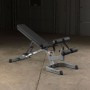 Усиленная силовая скамья Body-Solid GFID-71B (черная) с регулируемым углом наклона для пресса, упражнений со штангой и гантелями
