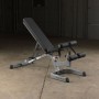 Усиленная силовая скамья Body-Solid GFID-71B (черная) с регулируемым углом наклона для пресса, упражнений со штангой и гантелями