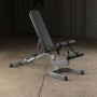Усиленная силовая скамья Body-Solid GFID-71B (черная) с регулируемым углом наклона для пресса, упражнений со штангой и гантелями