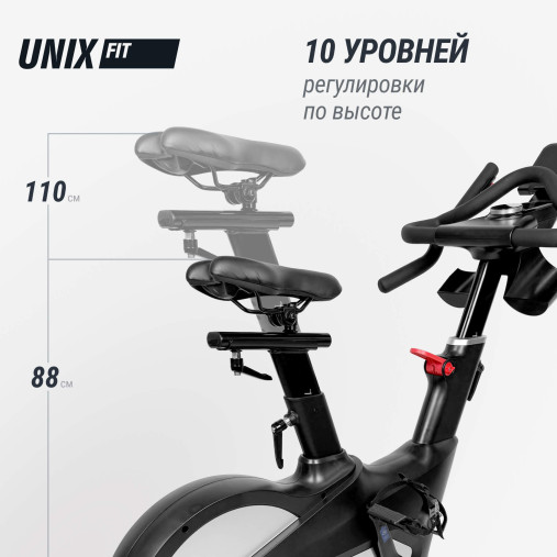 Спин-байк UNIX Fit SB-990 PRO велотренажер коммерческий с питанием от генератора Спин-байк UNIX Fit SB-990 PRO велотренажер коммерческий с питанием от генератора